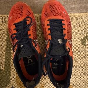 On Running Cloudflow Red and Black Shoes